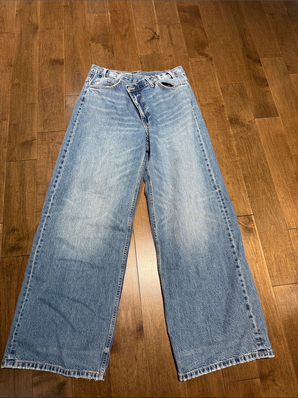 Women’s Wide Leg Light Blue Denim Jeans